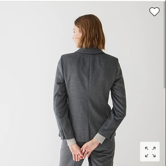 NWT J. Crew Devon Blazer in Drapey Flannel - Picture 3 of 5